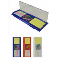 Ruler with Top Compartment for 10 Paper Clips, Sticky Notes & Tabs